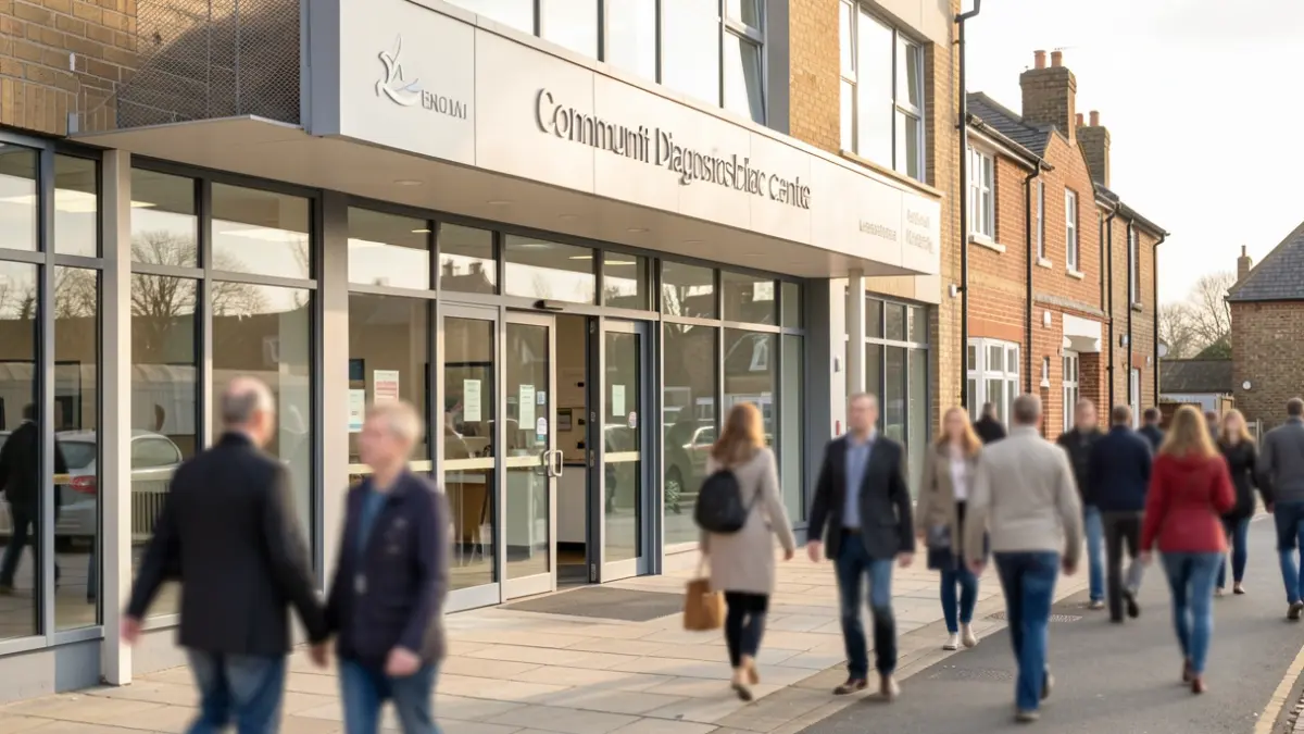 Generic image of a modern healthcare facility entrance.