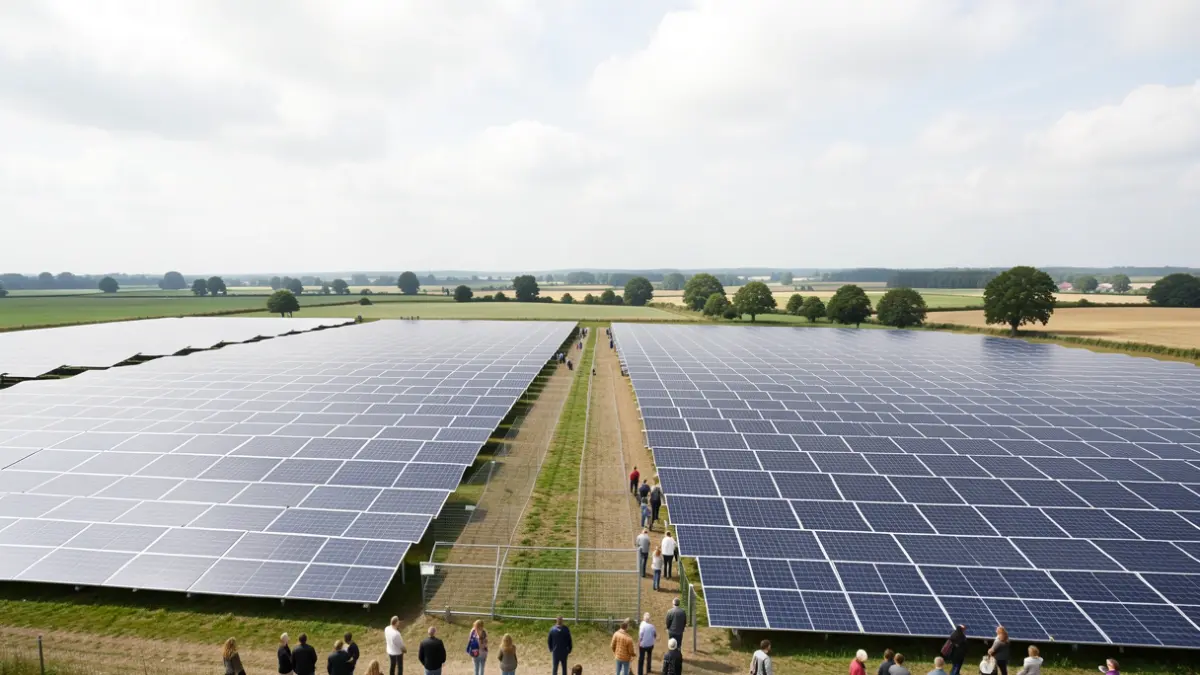 Cambridgeshire County Council's solar farms generating renewable energy.