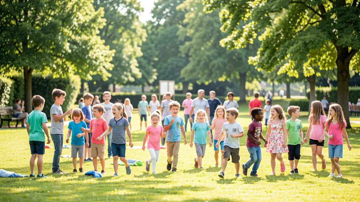 Generic image of children playing in a park.