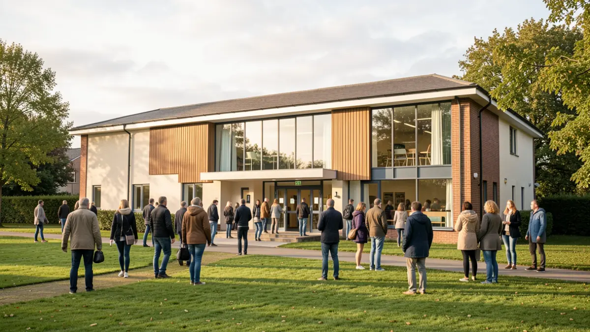 The new Fenstanton Community Hall, a modern and accessible facility.