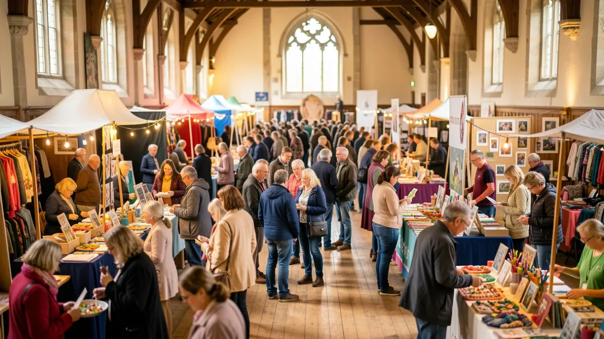 Generic image of a lively community event with stalls and activities.