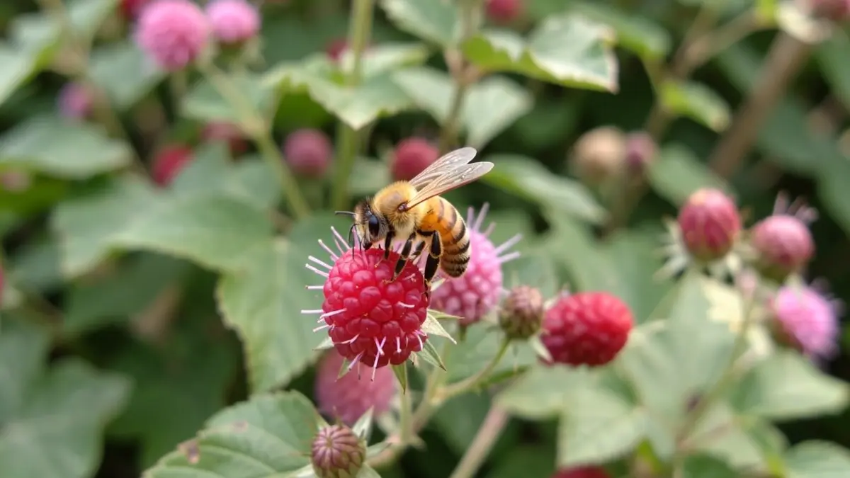 Generic image of a honeybee on a flower.
