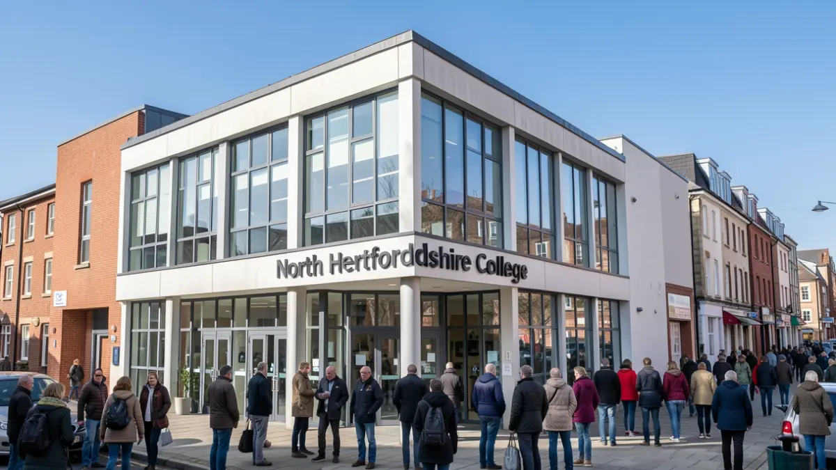 The new North Hertfordshire College Town Centre Campus.
