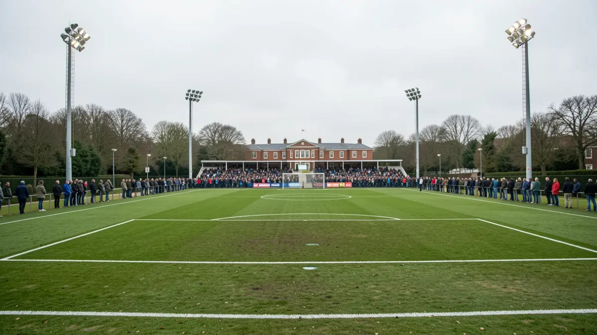 New artificial football pitch at King George V Park, Stevenage.