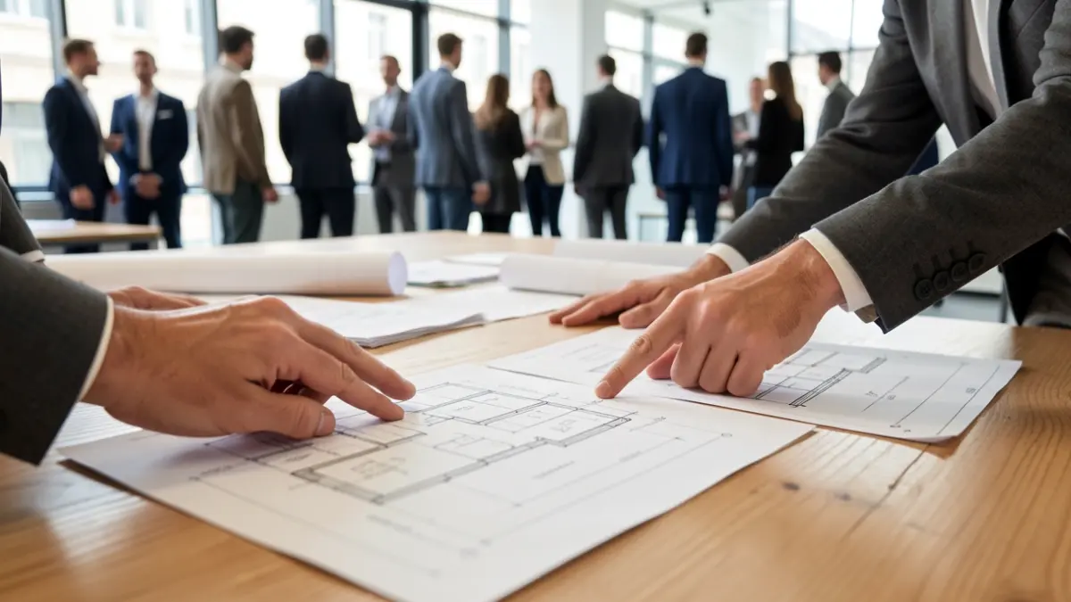 Generic image of planning documents and sketches on a table.