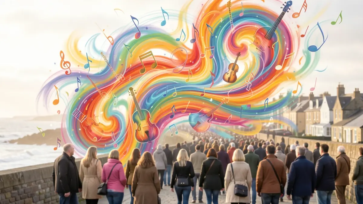 Generic image of abstract musical energy and creativity.