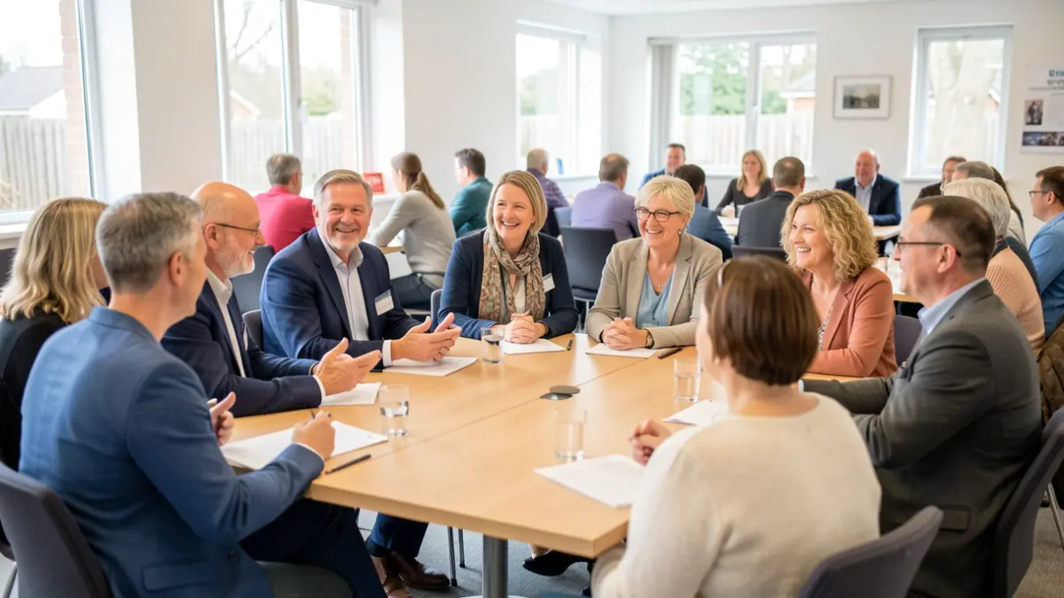 Kinship carers and council representatives meeting to discuss support programmes in Thurrock.