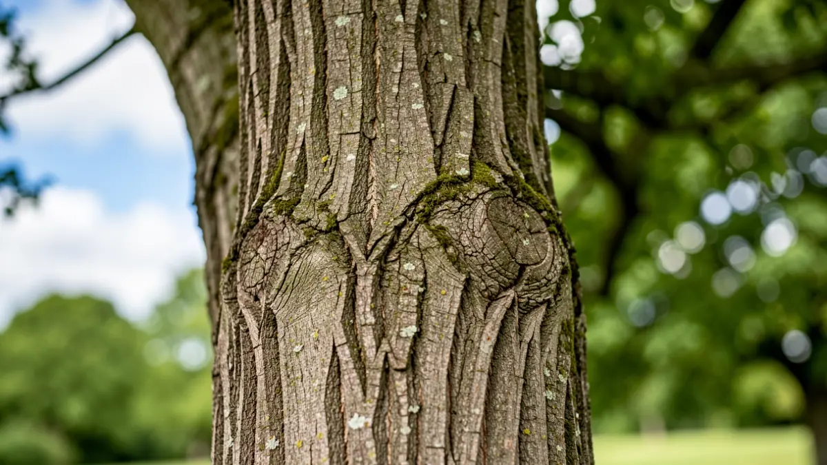 Generic image of a protected tree trunk with detailed bark texture.