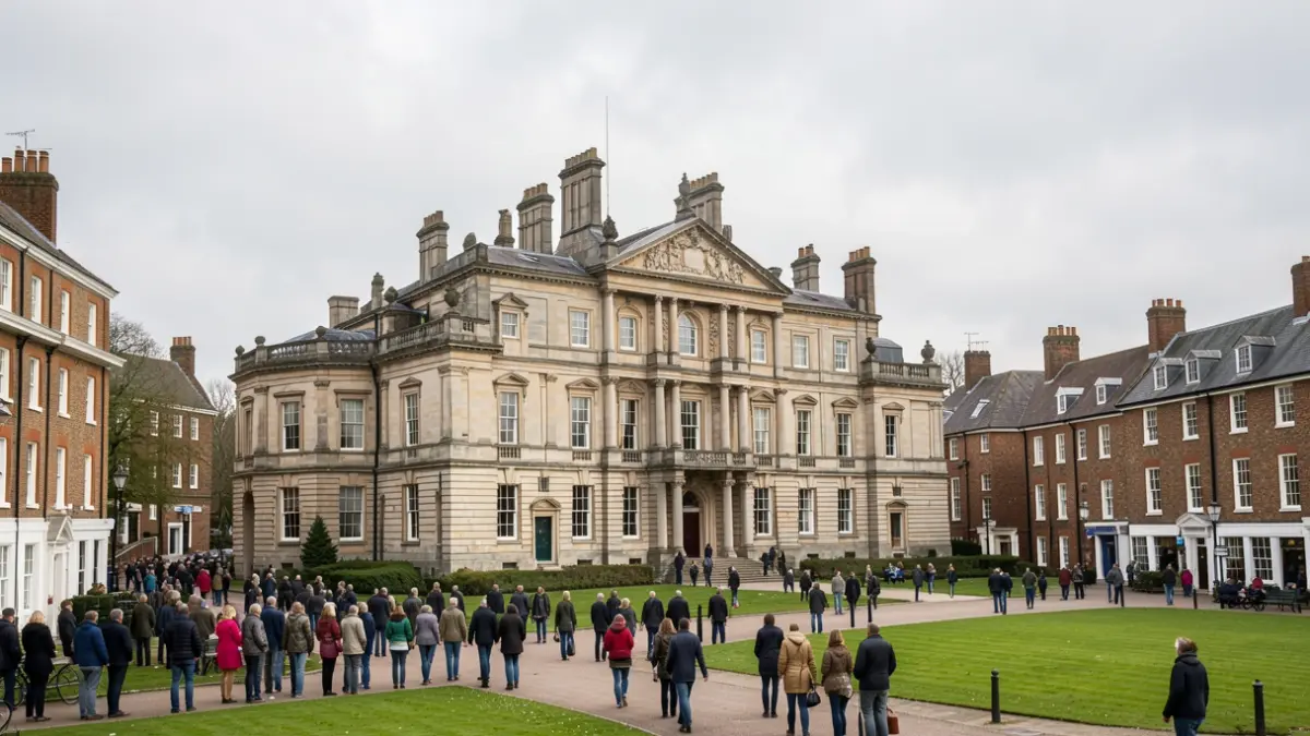 Watford Town Hall, Hertfordshire, showcasing the council's environmental progress.